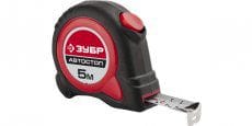 Рулетка  5,0х19 мм ЗУБР "МАСТЕР", двухкомпонентный корпус, автостоп, артикул 34052-05-19