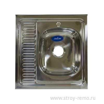 Мойка 60х60 (0,6) вып 3 1\2 MIXLINE 16 см с сифоном, артикул УТ000075367