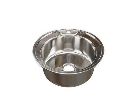 Мойка круг d49 (0.8) вып 3 1/2 MIXLINE (глуб чаши 18см) с сифином, артикул УТ000081674