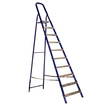 Стремянка стальная 10 ступеней (высота 208см, вес 10,2кг), артикул С8410