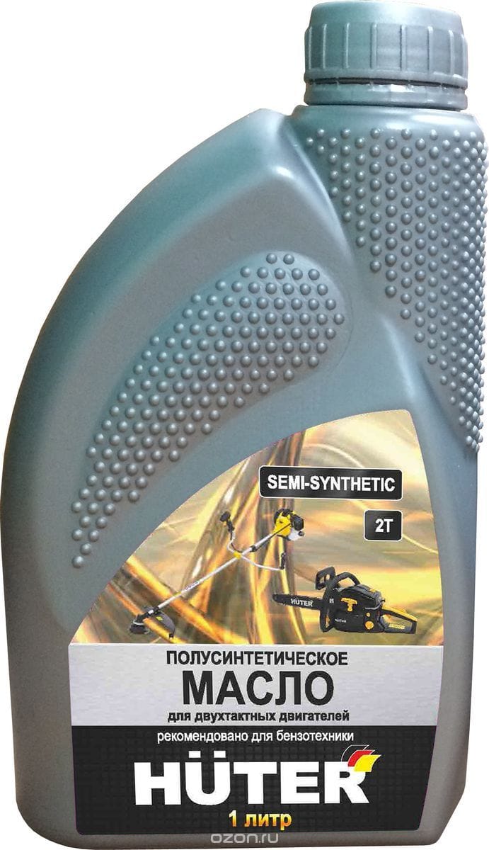 Масло 2Т для двухтактных  двигателей,техники Huter,1л, артикул 73/8/3/2