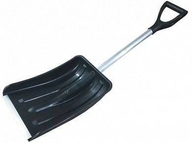 Лопата снеговая РЫСЬ 410х460 с алюм.планкой,фибергласс черенок, артикул ЗИ-00485