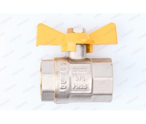 Кран шаровый ТСМ 3/4" ВВ бабочка ГАЗОВЫЙ, артикул 80863