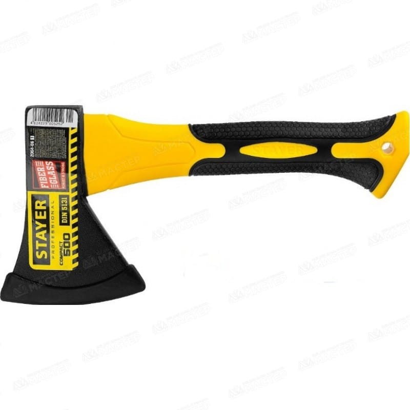 Топор 600гр.с фиберглассовой рукояткой,STAYER COMPACT(2064-06), артикул 2064-06_z01