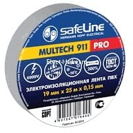Изолента ПВХ серо-стальная 19мм*20м, артикул 12124