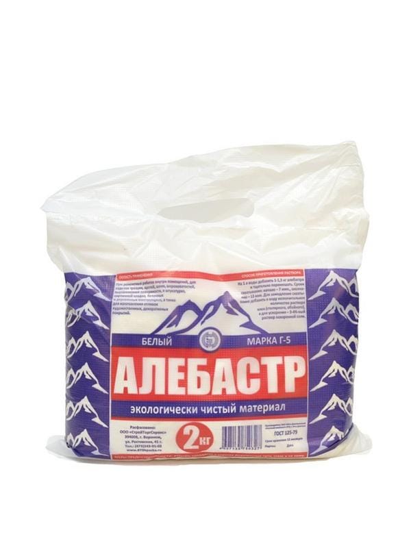 Алебастр белый 5кг, артикул УТ000043647
