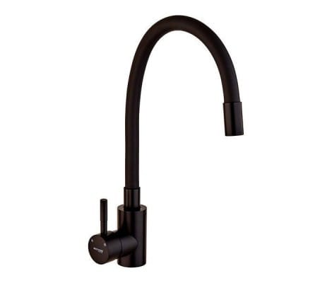 Смеситель MIXXUS SEO-011 черный д/кухни нерж/сталь, артикул 44557