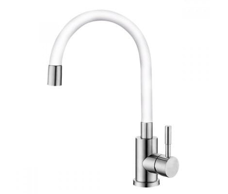 Смеситель MIXXUS REFLECTOR SUS 011 Белый нерж д/кухни, артикул 27245