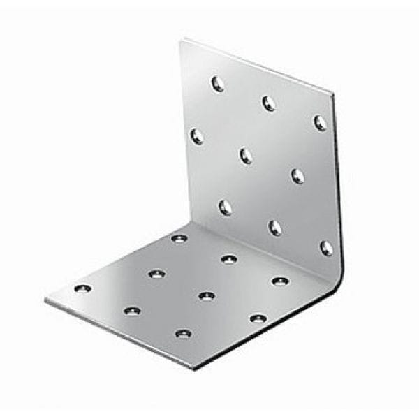 Крепежный уголок оцинкованный равносторонний  KUR 100х 80х  80х2мм, артикул 16174  16082