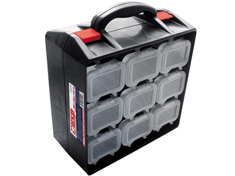 Ящик для крепежа двухсекц..съемн.ячейки. 34х28,5х14,5 см, артикул 65658*