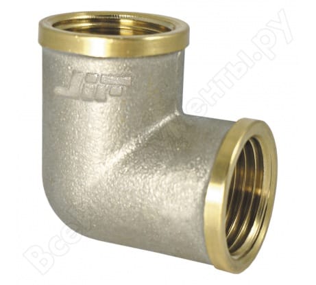 Угольник 1/2 вн/вн с ограничителем (JIF 230), артикул УТ000054490