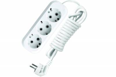 Удлинитель 3гнезда х 7м без заземления белый  UNIVersal, артикул 19195