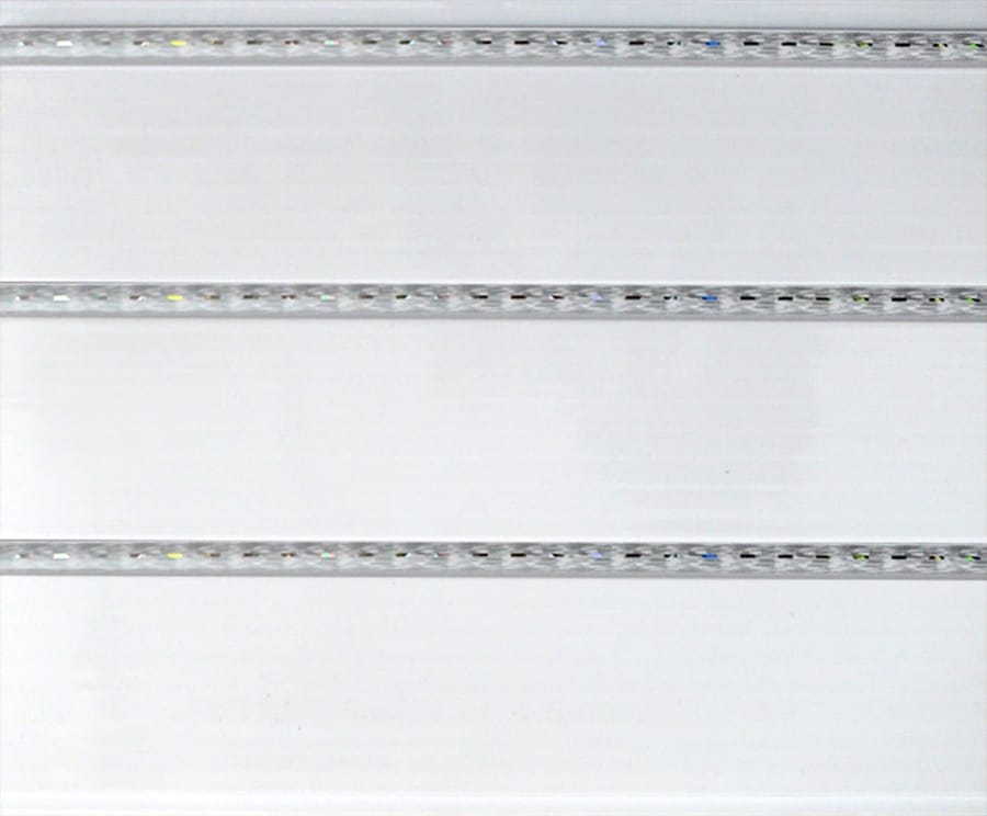 Панель ПВХ Белый Люкс Кантри золото/лак 3000x240x8мм (0,72 кв.м 10шт/уп), артикул 72138