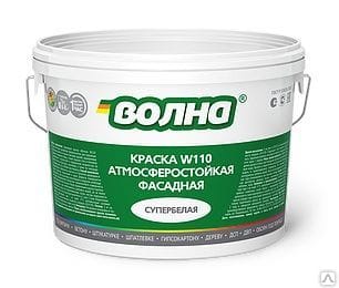 Краска ВД "Волна" фасадная супербелая 6кг W110, артикул УТ000074554