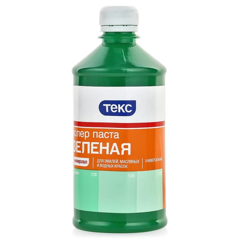 Колер паста универсальная ТЕКС №14 зеленая 100мл, артикул 19050/04081