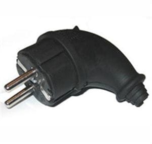 Вилка-невидимка с/з Черная 6А 250В, артикул 5565419