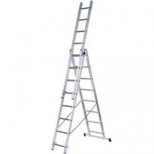 Лестница алюм. 3-х секц. 7 ступеней ЛА3*7 ВИХРЬ, артикул 73/5/1/20