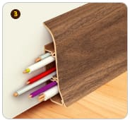 ПЛИНТУС 70мм 2,2м "Деконика" Лофт светло-серый 547, артикул УТ000032982