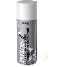 Краска аэрозольная для керамики и эмалевых покрытий Этюд белая 400/520 мл, артикул УТ000061270