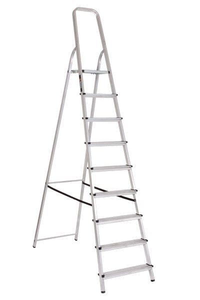 Стремянка алюминиевая 9 ступеней ВИХРЬ, артикул 73/5/1/6