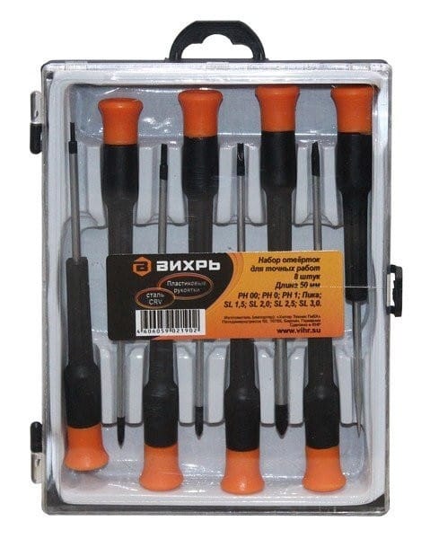 Набор отверток для точных работ НОТ 8   73/6/2/12, артикул 73/6/2/12