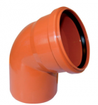Отвод наружный (рыжий) 110 х 45, артикул 37003