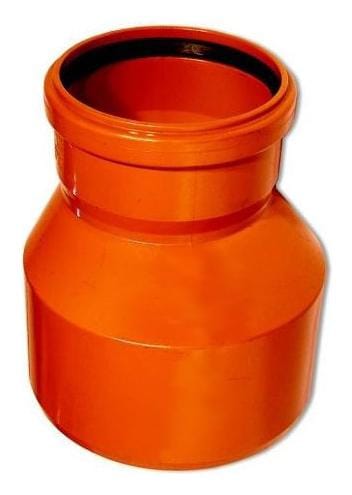 Переход эксцентрический наружный (рыжый) 160 х 110, артикул 18106