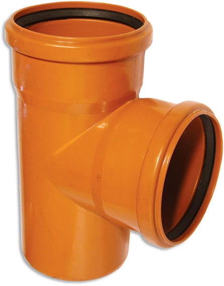 Тройник наружный (рыжый) 110 х 110/90, артикул 13121