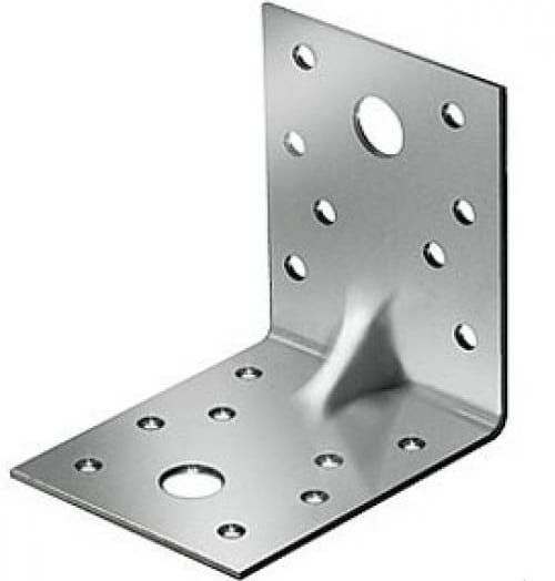 Усиленный уголок оцинк. 90х90х35(40)х(1,5)1,8 мм, (20 шт.), артикул KUU-90x35