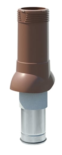 Вент. выход изолир. ТехноНИКОЛЬ D125/160 коричневый, шт., артикул 358034