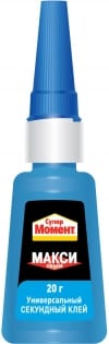 Секундный клей Супер Момент макси объем в ш/б 20г., артикул 234608