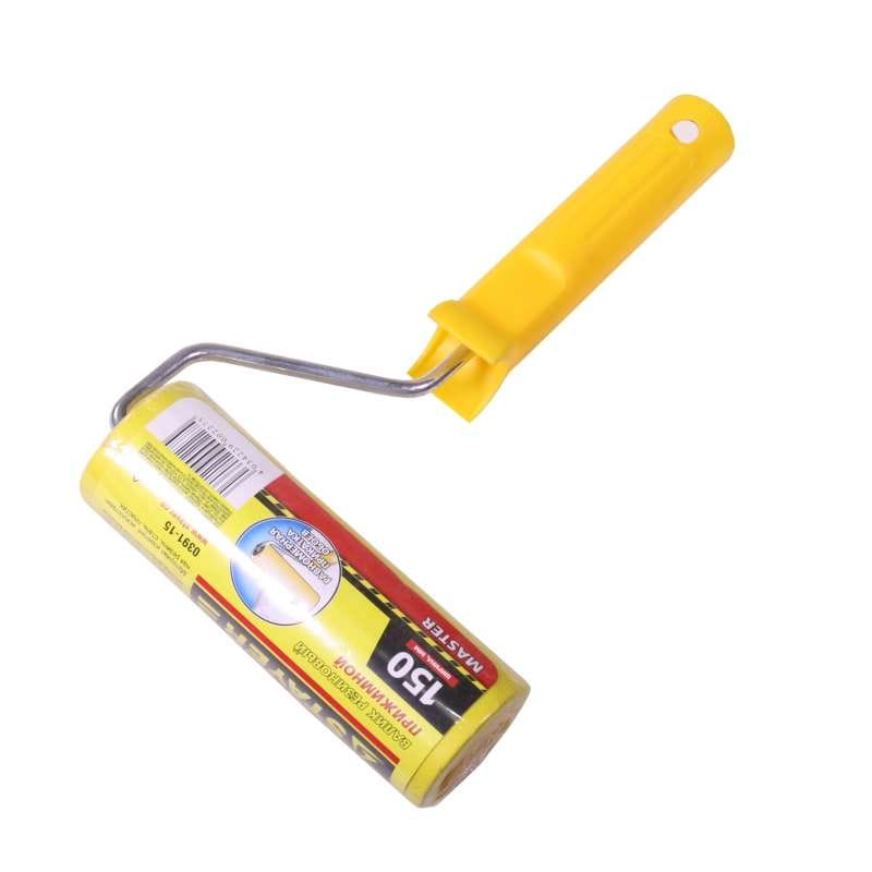 Валик прижимной STAYER "MASTER" в сборе,резиновый, бюгель 6мм, 44х150мм, артикул 0391-15